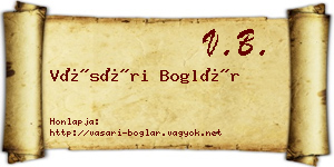 Vásári Boglár névjegykártya
